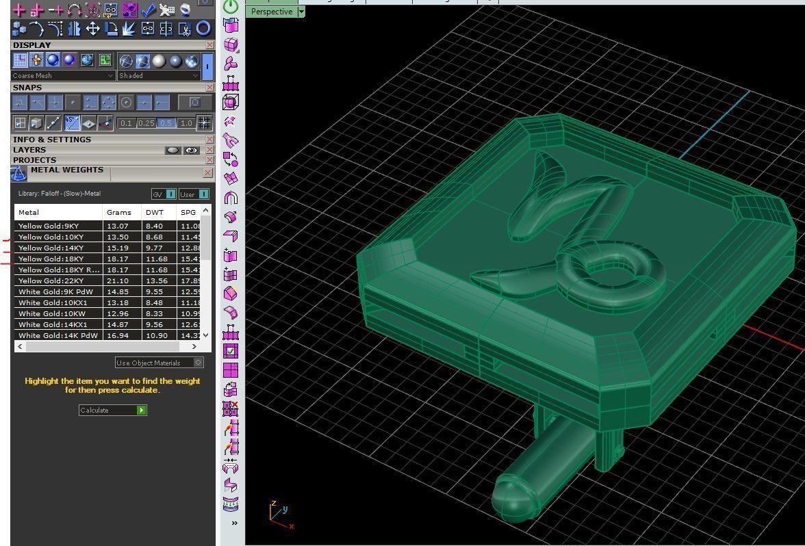 Capricorn Cufflink 3D print model_34