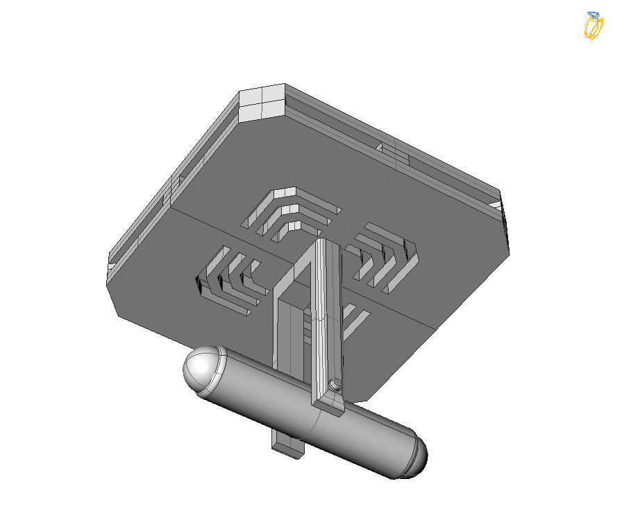 Capricorn Cufflink 3D print model_3