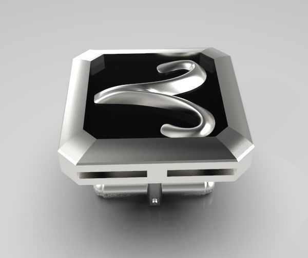 Aries Cufflink 3D print model_17