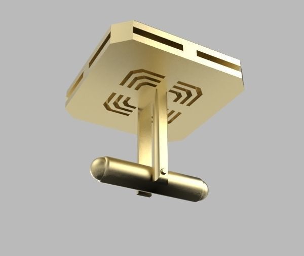 Aries Cufflink 3D print model_22