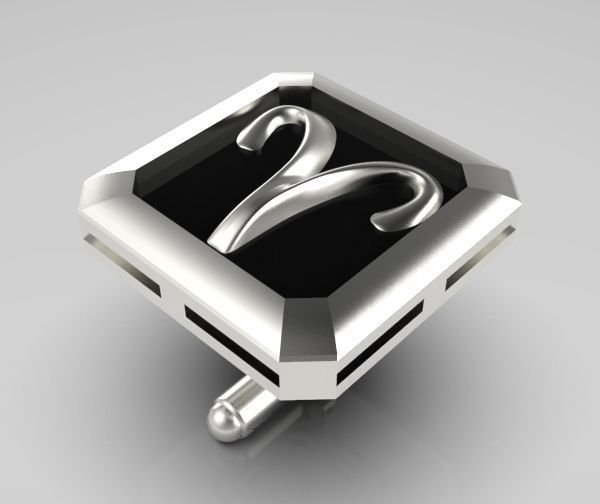 Aries Cufflink 3D print model_10