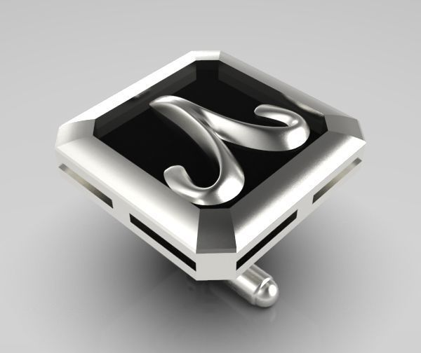 Aries Cufflink 3D print model_14