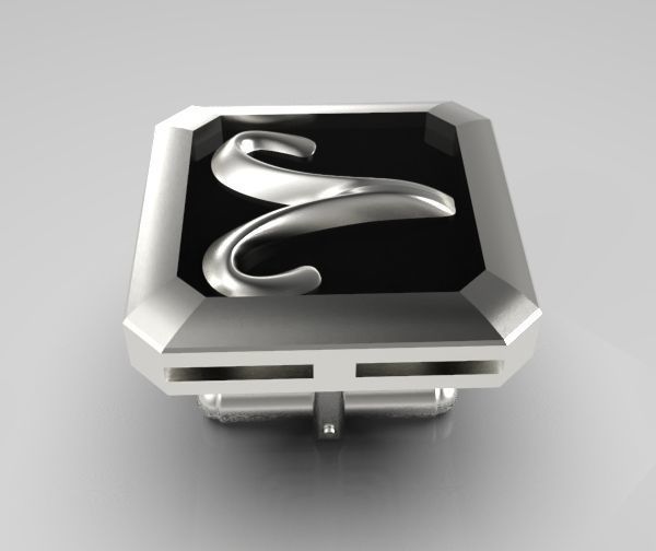 Aries Cufflink 3D print model_18