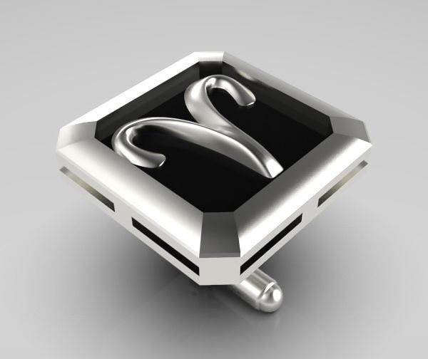 Aries Cufflink 3D print model_15