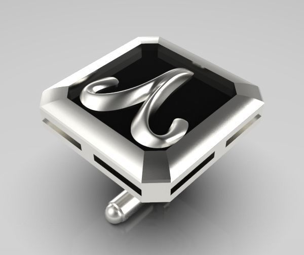 Aries Cufflink 3D print model_9