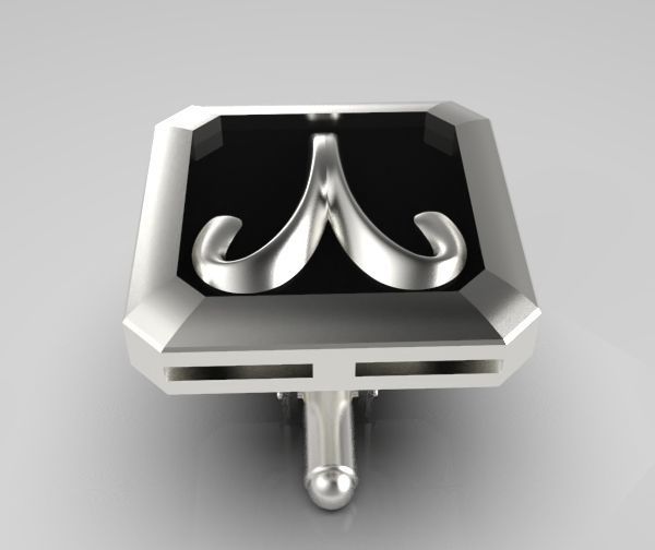 Aries Cufflink 3D print model_16