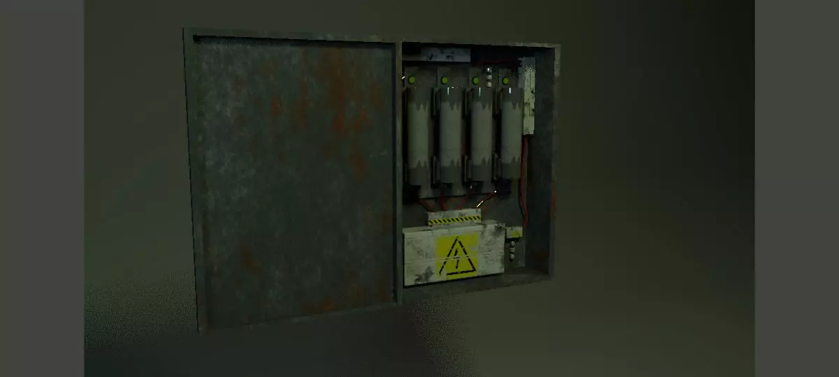 Fuse Box Puzzle Unity FBX Low-poly 3D model
