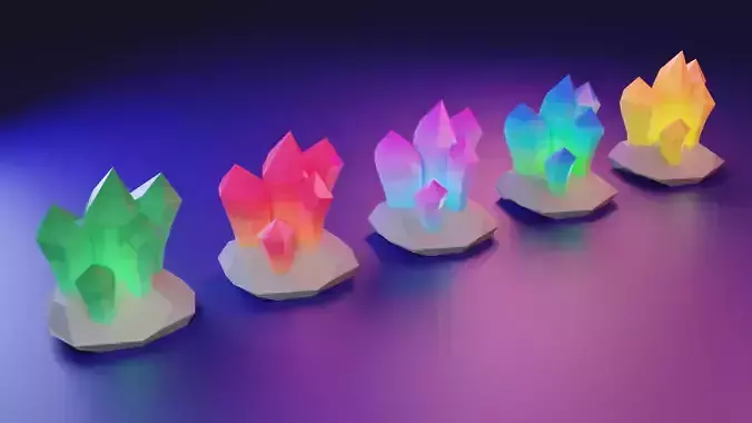 Crystals night light -