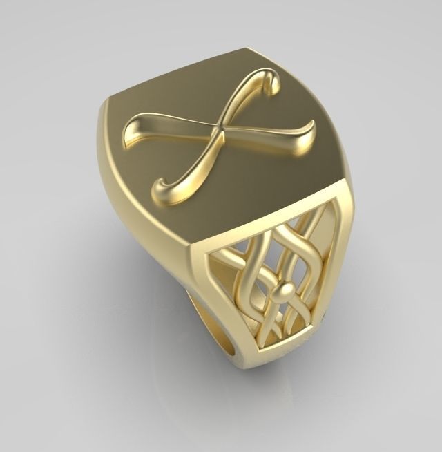 Alphabet Latin X 3D print model_7