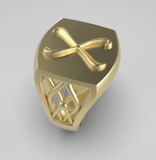 Alphabet Latin X 3D print model_4