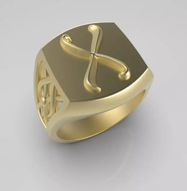 Alphabet Latin X 3D print model_0