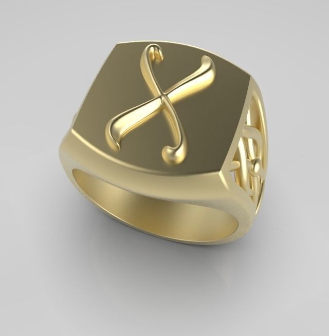 Alphabet Latin X 3D print model_6