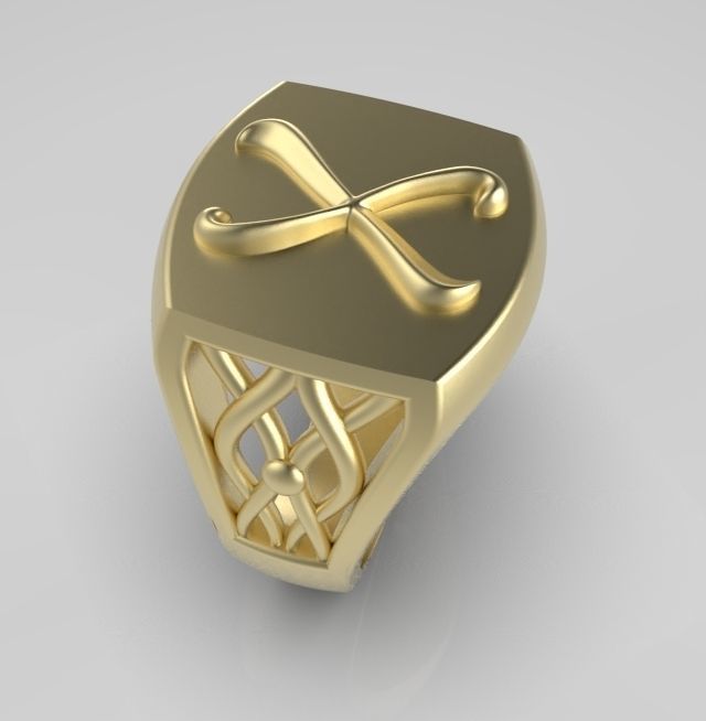 Alphabet Latin X 3D print model_8