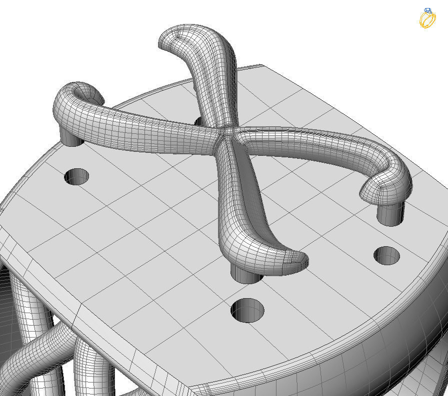 Alphabet Latin X 3D print model_1