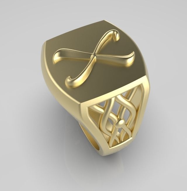 Alphabet Latin X 3D print model_3