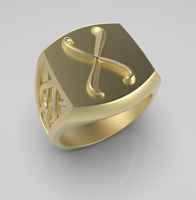 Alphabet Latin X 3D print model_5