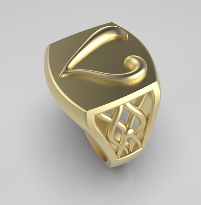 Alphabet Latin V 3D print model_7