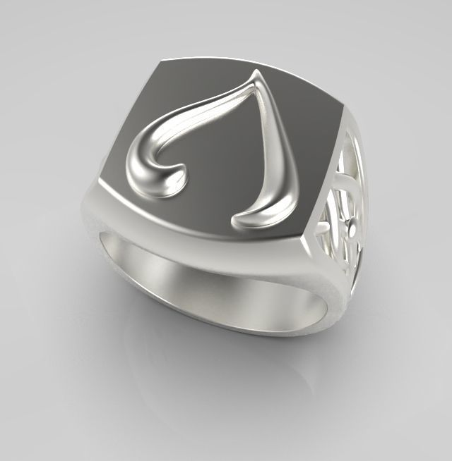 Alphabet Latin V 3D print model_10