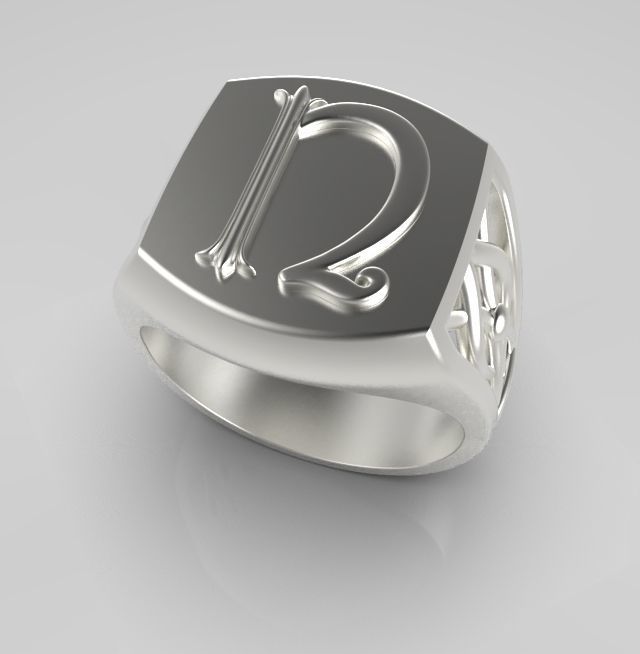 Alphabet Latin U 3D print model_10