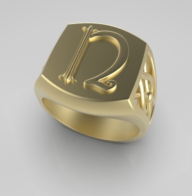 Alphabet Latin U 3D print model_3