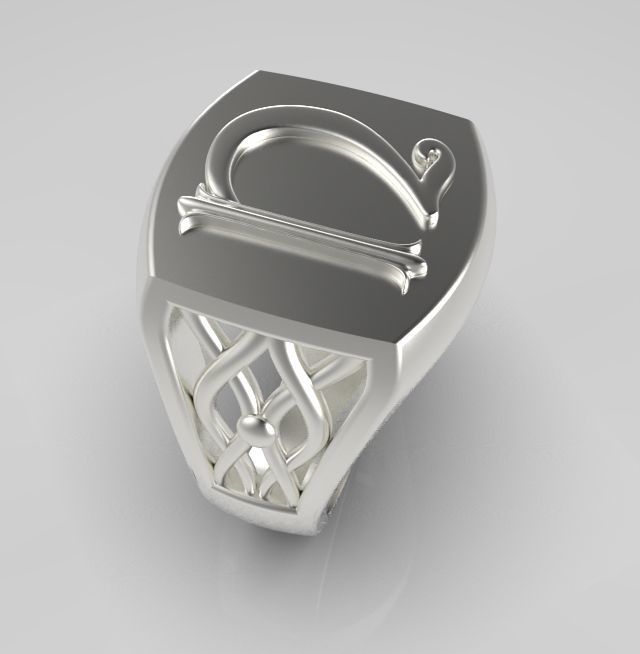 Alphabet Latin U 3D print model_16