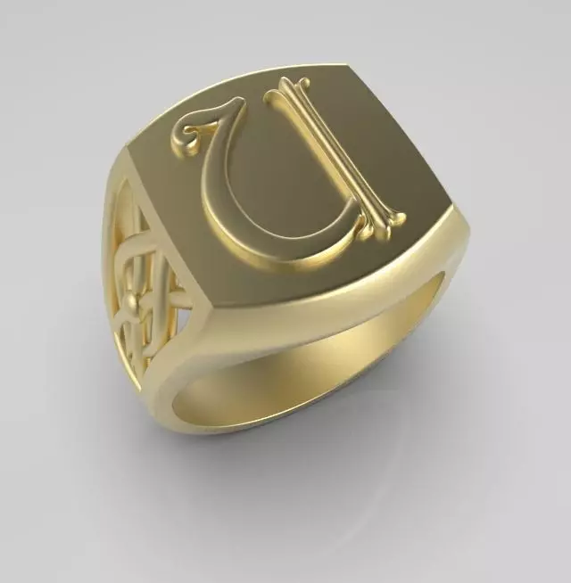 Alphabet Latin U 3D print model_0