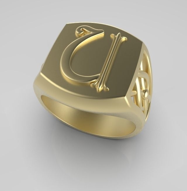 Alphabet Latin U 3D print model_6