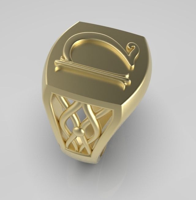 Alphabet Latin U 3D print model_8