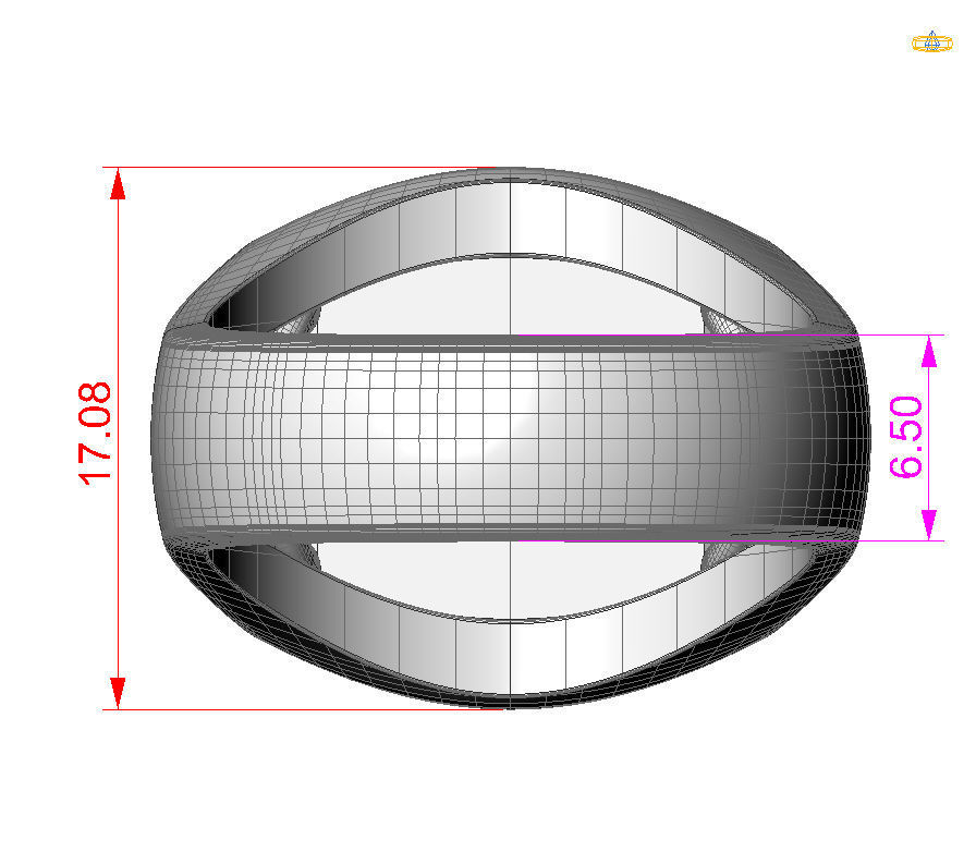 Alphabet Latin U 3D print model_25