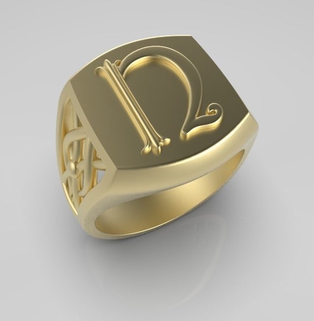 Alphabet Latin U 3D print model_2