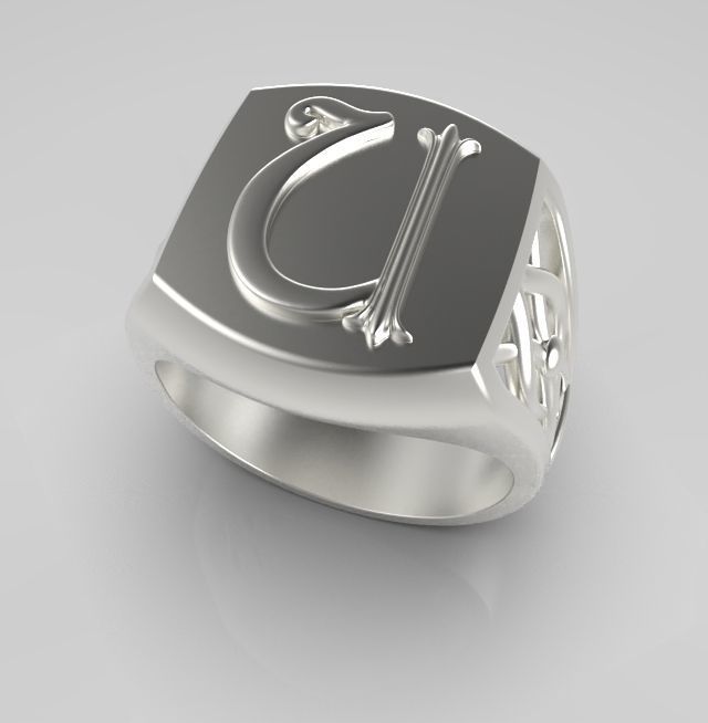 Alphabet Latin U 3D print model_14