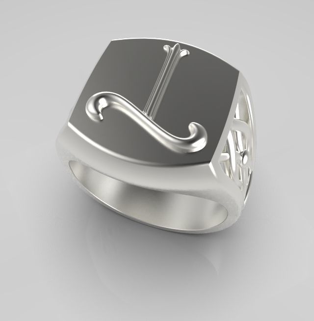 Alphabet Latin T 3D print model_10