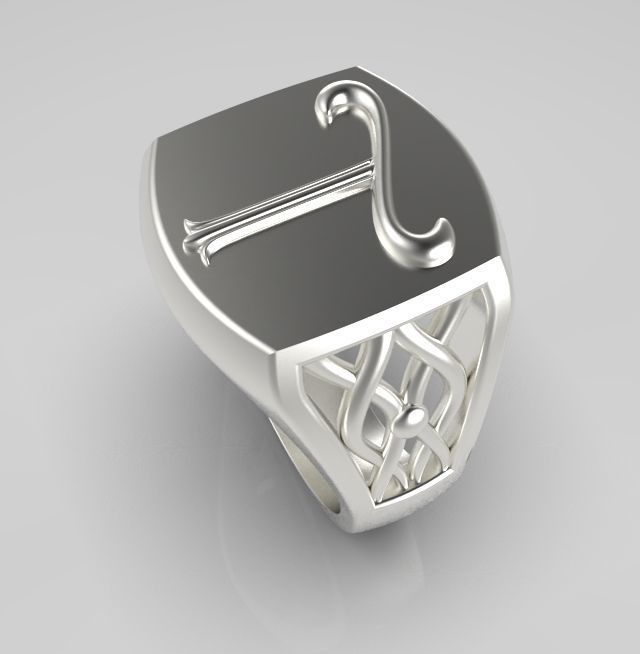 Alphabet Latin T 3D print model_15