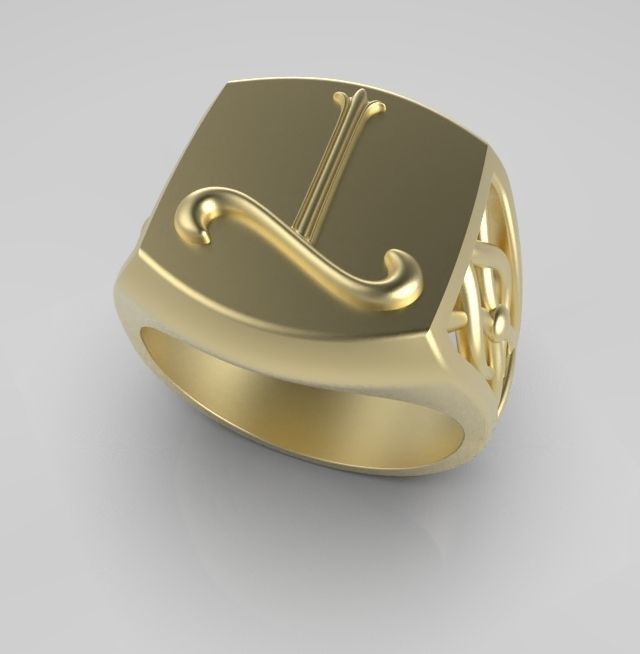 Alphabet Latin T 3D print model_3