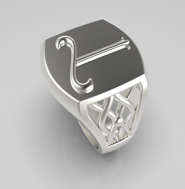 Alphabet Latin T 3D print model_11