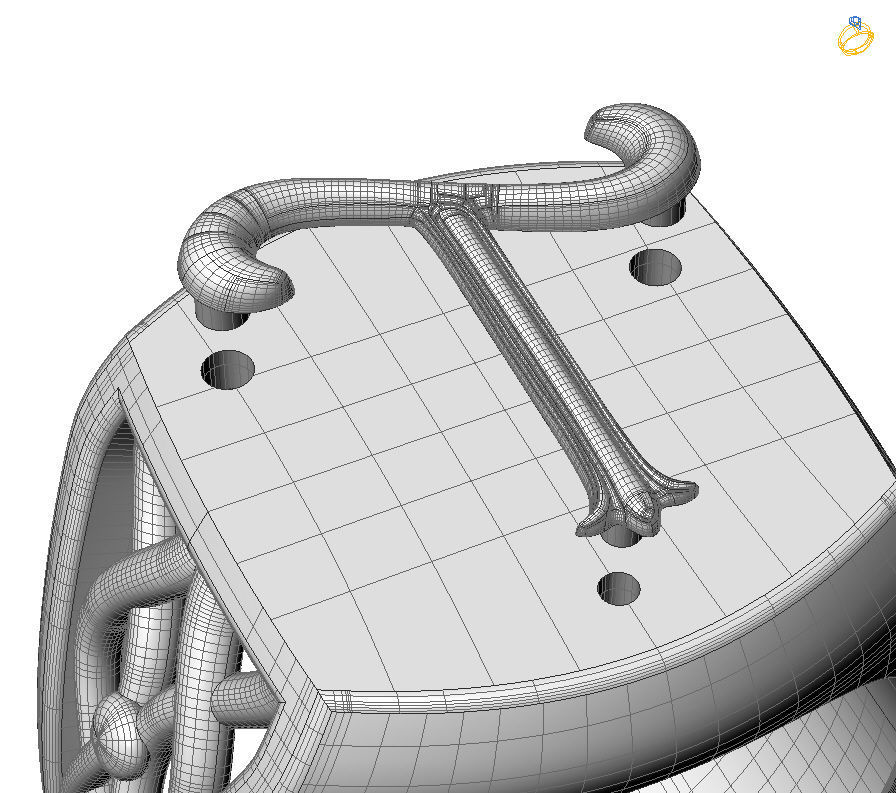 Alphabet Latin T 3D print model_1