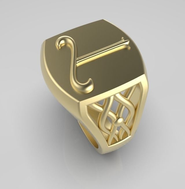 Alphabet Latin T 3D print model_4