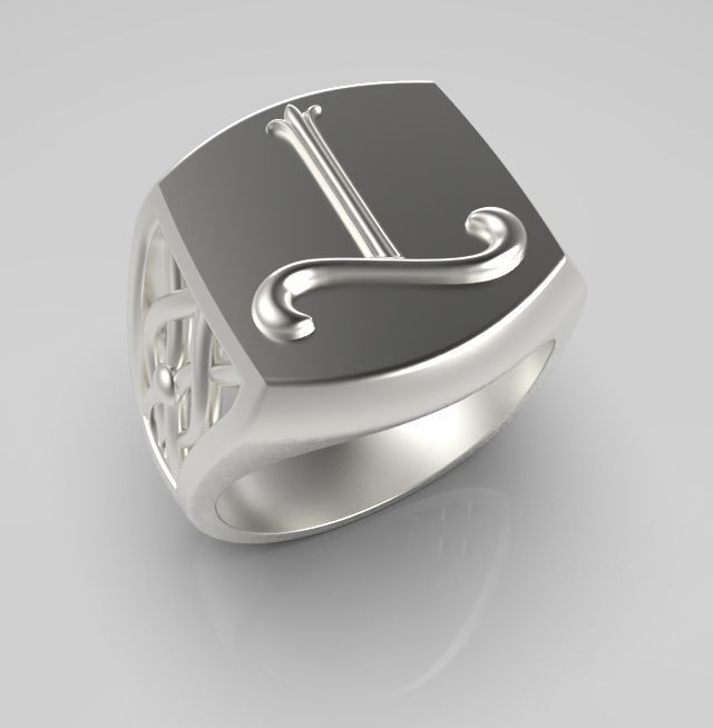 Alphabet Latin T 3D print model_9