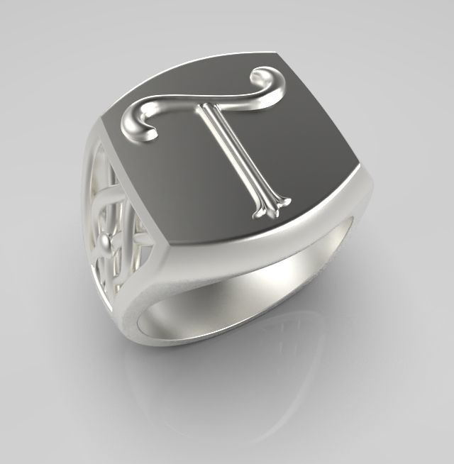 Alphabet Latin T 3D print model_13