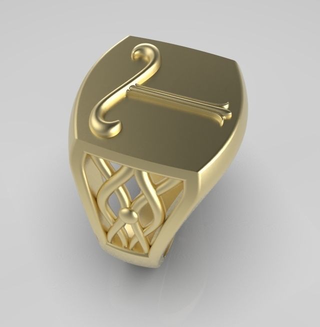 Alphabet Latin T 3D print model_5