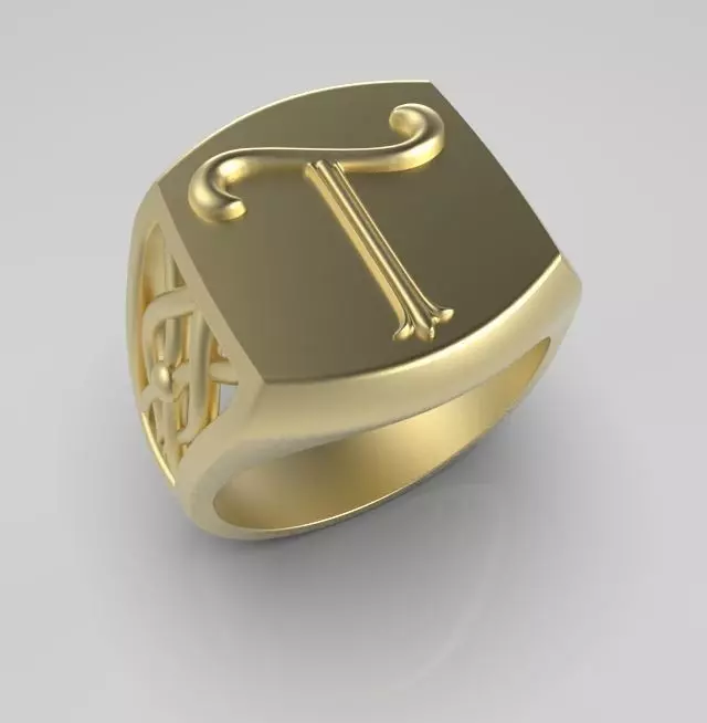 Alphabet Latin T 3D print model_0