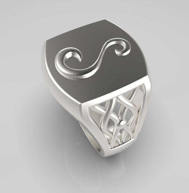 Alphabet Latin S 3D print model_15