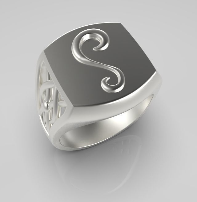 Alphabet Latin S 3D print model_9