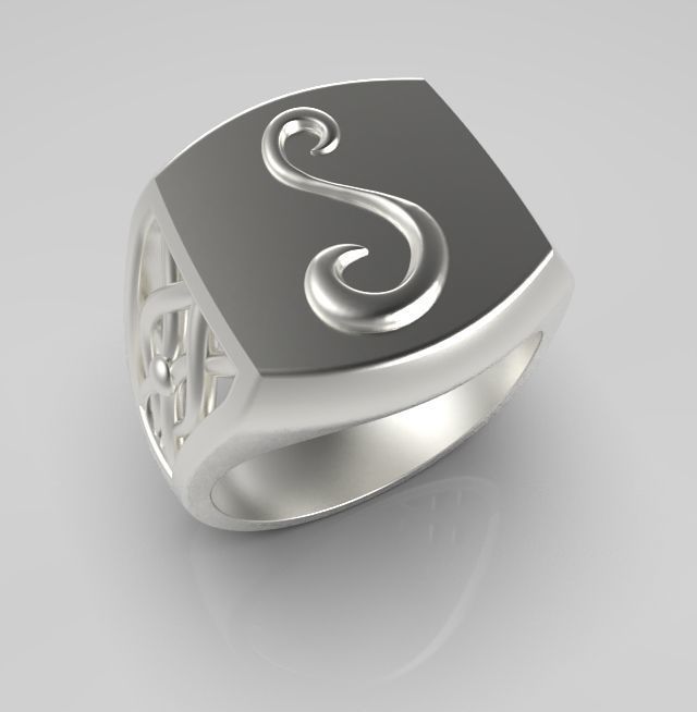 Alphabet Latin S 3D print model_13