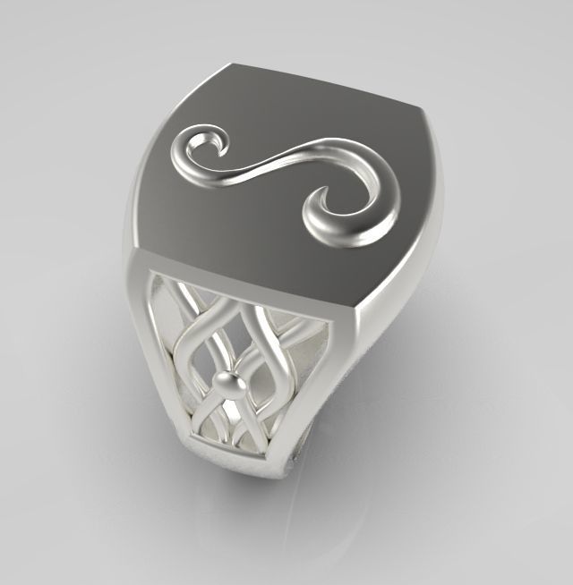 Alphabet Latin S 3D print model_12