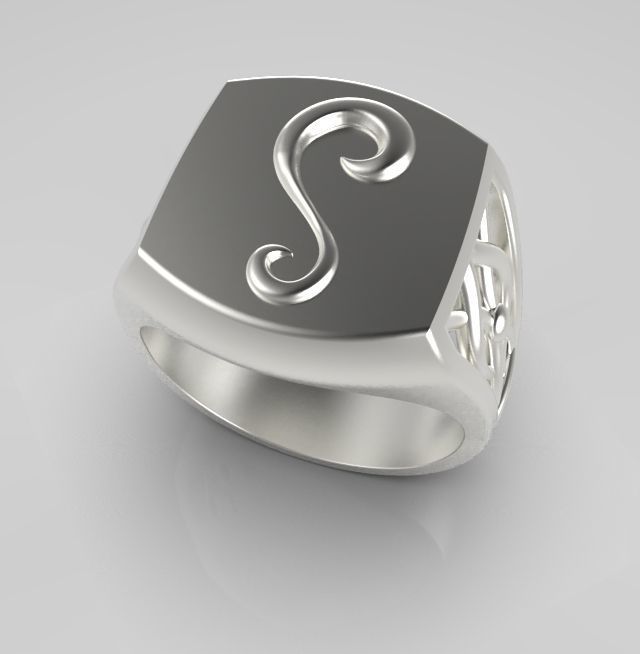 Alphabet Latin S 3D print model_10