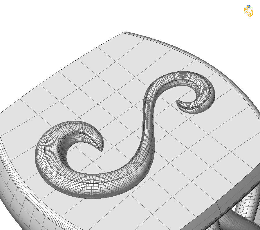 Alphabet Latin S 3D print model_20