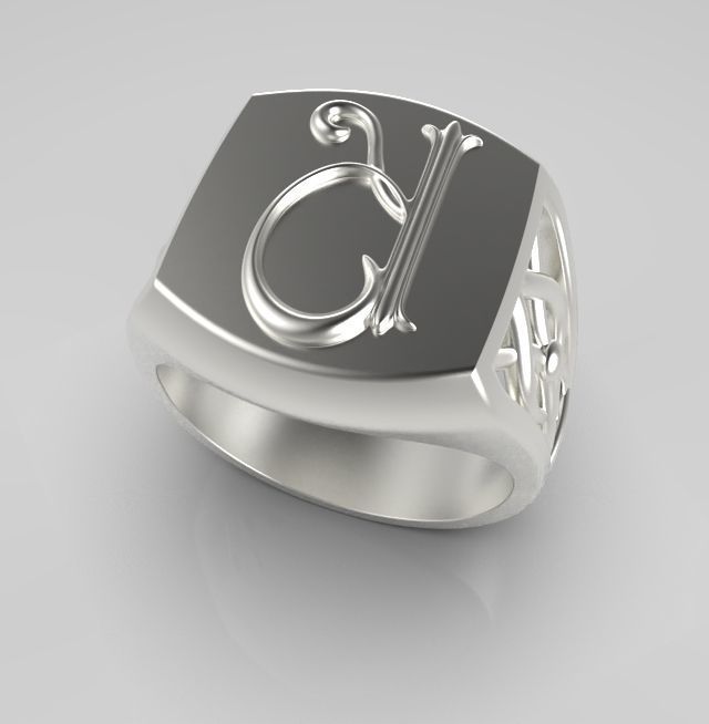 Alphabet Latin R 3D print model_10