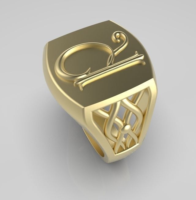 Alphabet Latin R 3D print model_4