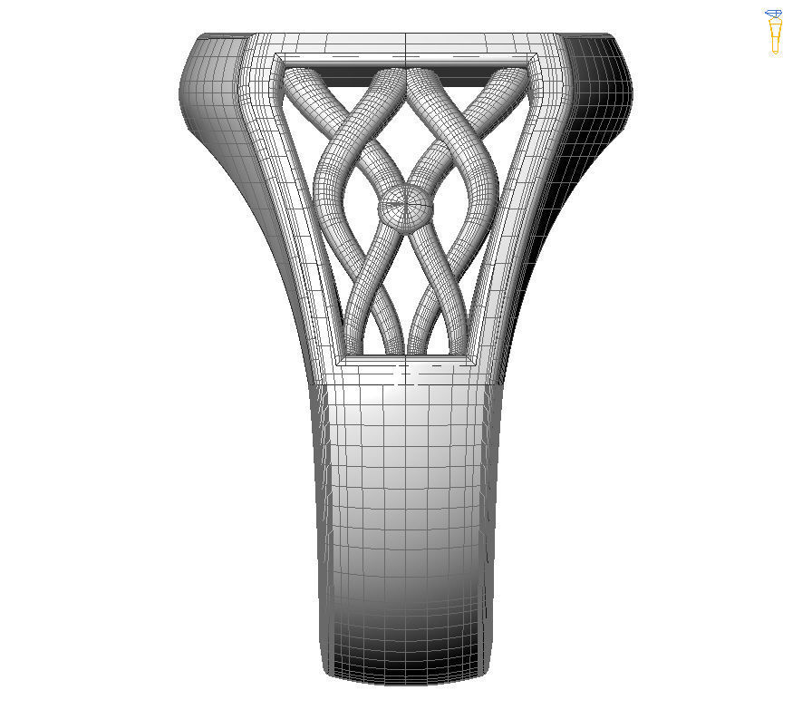 Alphabet Latin R 3D print model_27